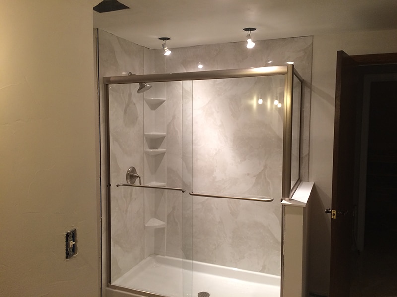 Expanded Walk-In Shower After Walk in shower installation Springfield Missouri